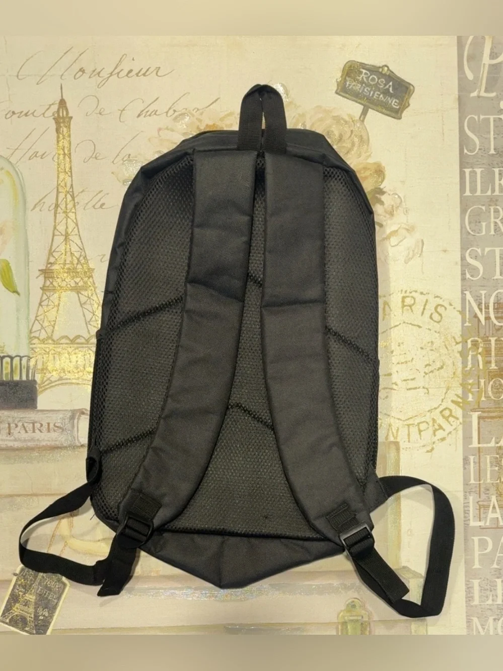 Bold Backpack, Graphic Print, Shark  Mouth, A Hand Pouring Liquid